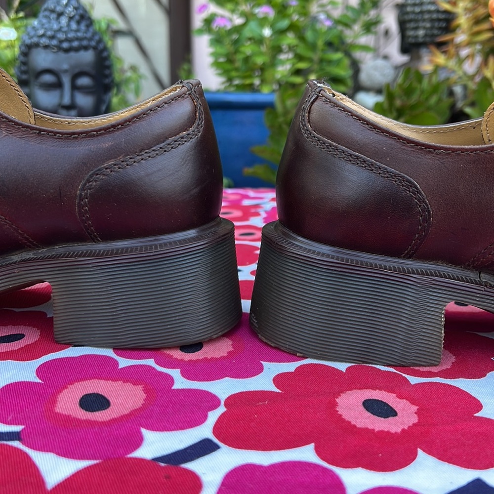 🏴󠁧󠁢󠁥󠁮󠁧󠁿 Vintage Dr. Martens MIE Chunky Heel Monk Strap Loafers UK 5 - Picture 10 of 16